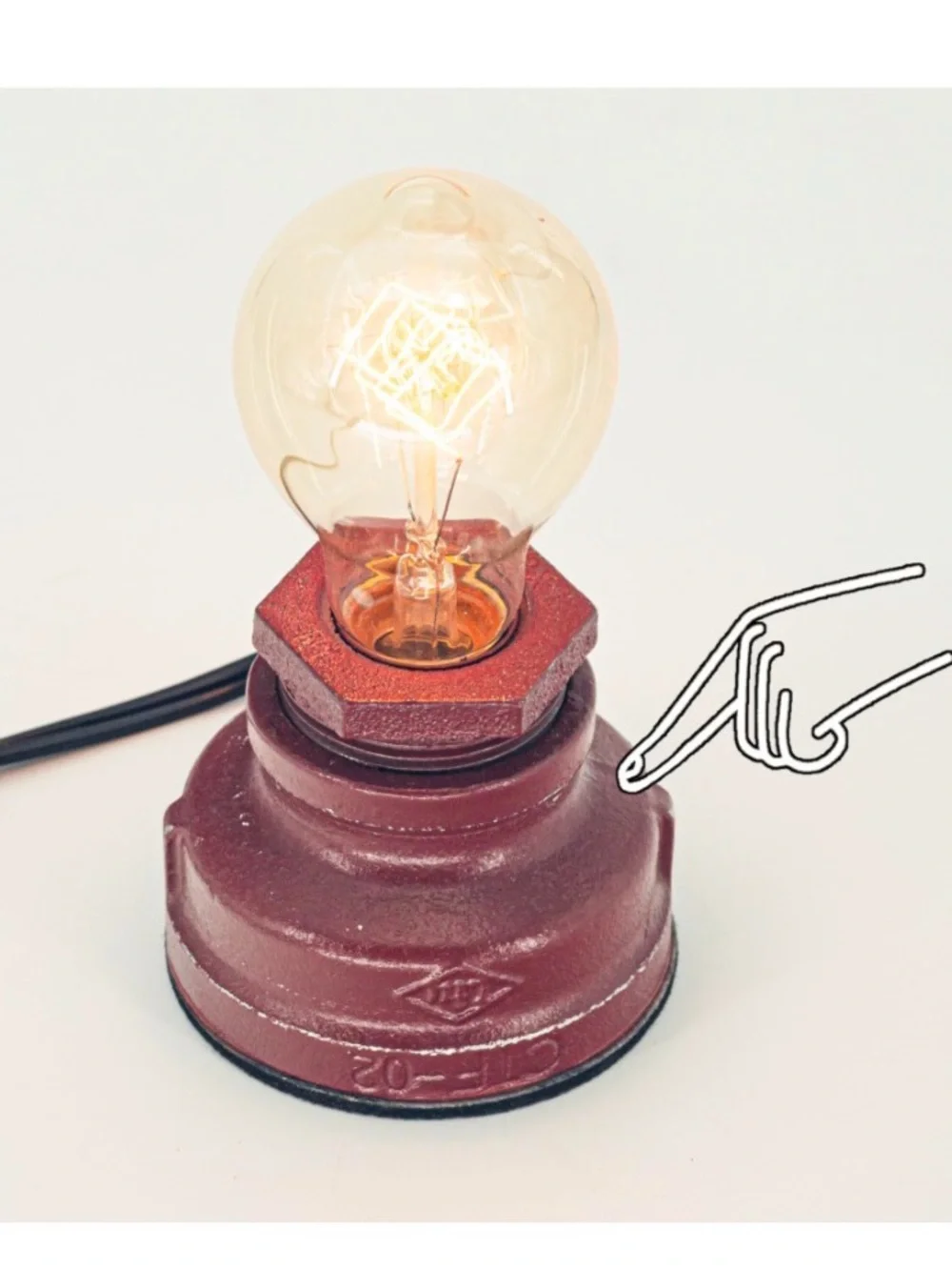 Y-Nut Touch Control Table Lamp Vintage Desklamp